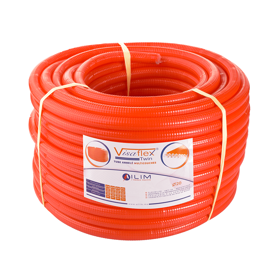 Tube annelé Visaflex Twin